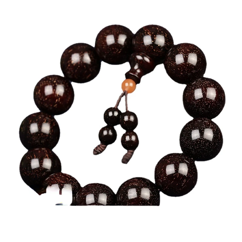 Gold Star Deep Purple Indian Pterocarpus Santalinus Bracelet Men 2.0 Buddha Beads Crafts Wooden Bracelet Gift
Gold Star Deep Purple Indian Pterocarpus Santalinus Bracelet Men 2.0 Buddha Beads Crafts Wooden Bracelet Gift