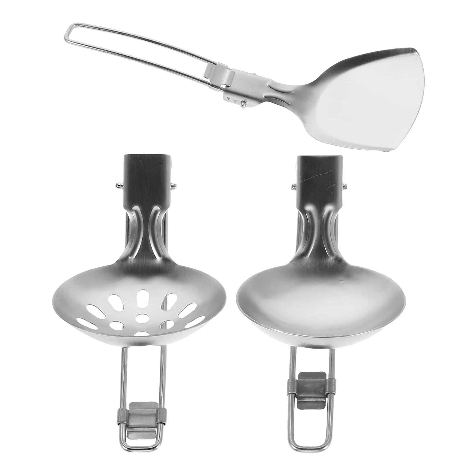 3Pcs Portable Stainless Steel Camping Utensils Set Foldable Cooking Spatula Spoon Ladle Outdoor Travel Kitchen Gear Hiking
3Pcs Portable Stainless Steel Camping Utensils Set Foldable Cooking Spatula Spoon Ladle Outdoor Travel Kitchen Gear Hiking
