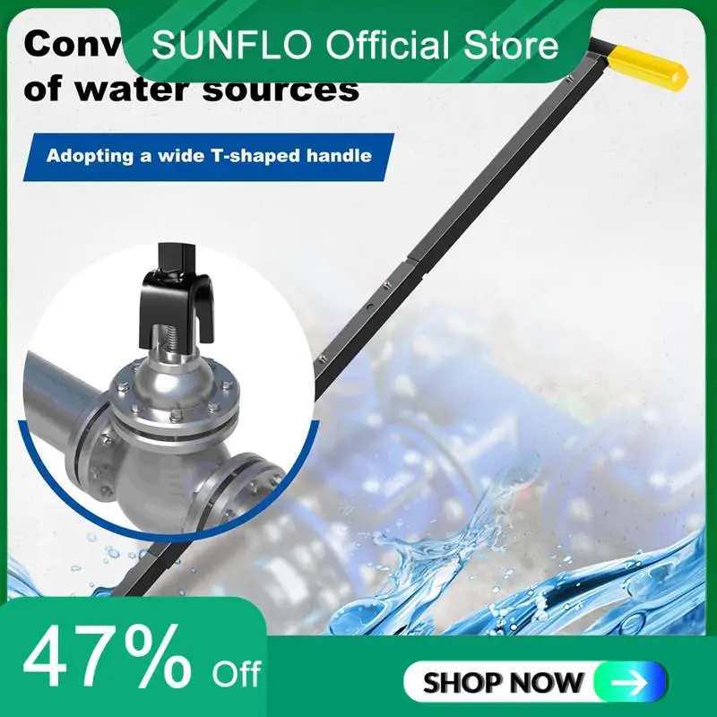 Ключ для счетчика воды SUNFLO, инструмент для отключения воды с регулируемой длиной 17-37 дюймов и 4-сторонним универсальным ключом, ключ для счетчика воды с Т-образной ручкой
Ключ для счетчика воды SUNFLO, инструмент для отключения воды с регулируемой длиной 17-37 дюймов и 4-сторонним универсальным ключом, ключ для счетчика воды с Т-образной ручкой