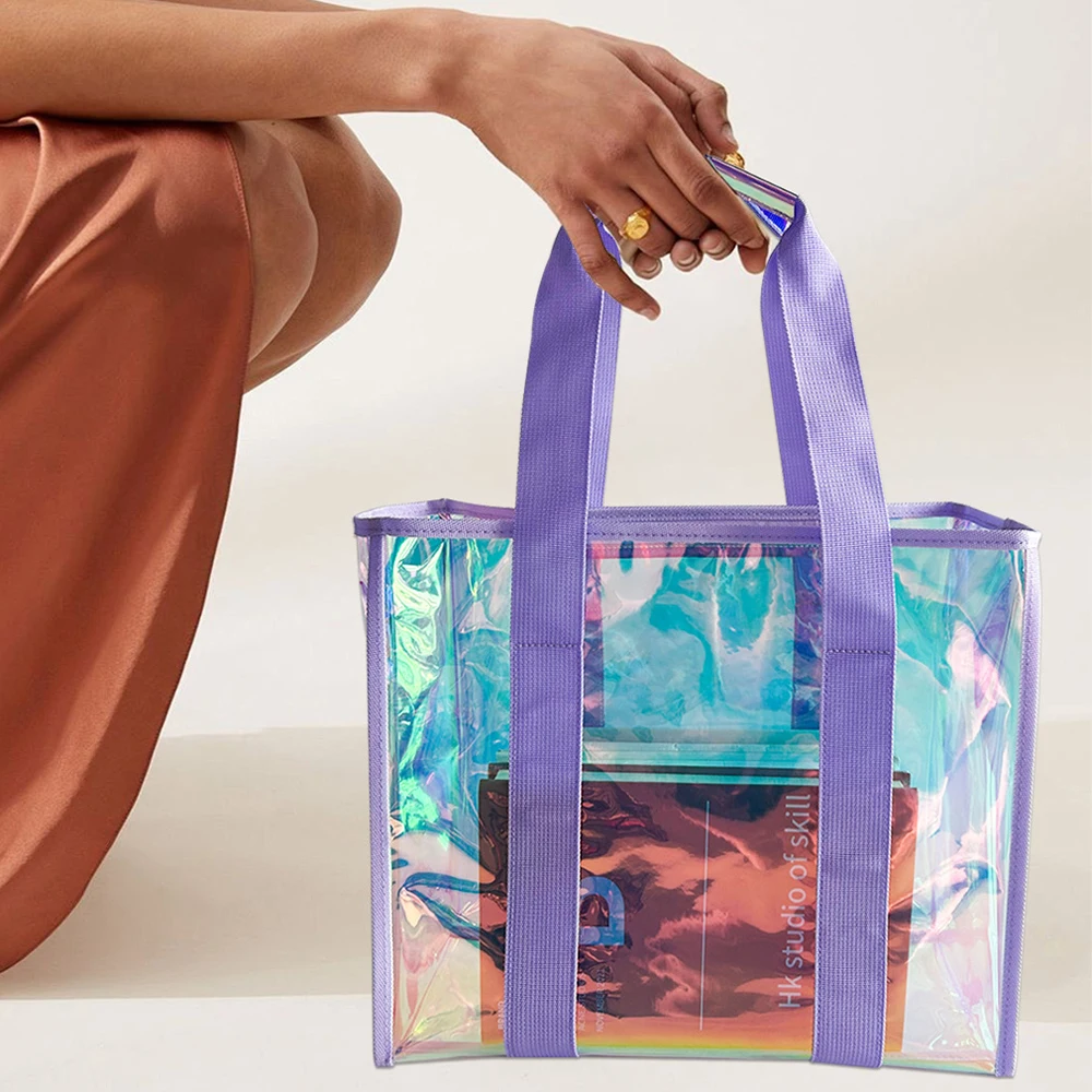 SHELKSBAG New Handbags for Woman 2026 Summer PVC Beach Bag Water Resistant Large Capacity Daily Use Transparent Tote Bag
SHELKSBAG New Handbags for Woman 2026 Summer PVC Beach Bag Water Resistant Large Capacity Daily Use Transparent Tote Bag
