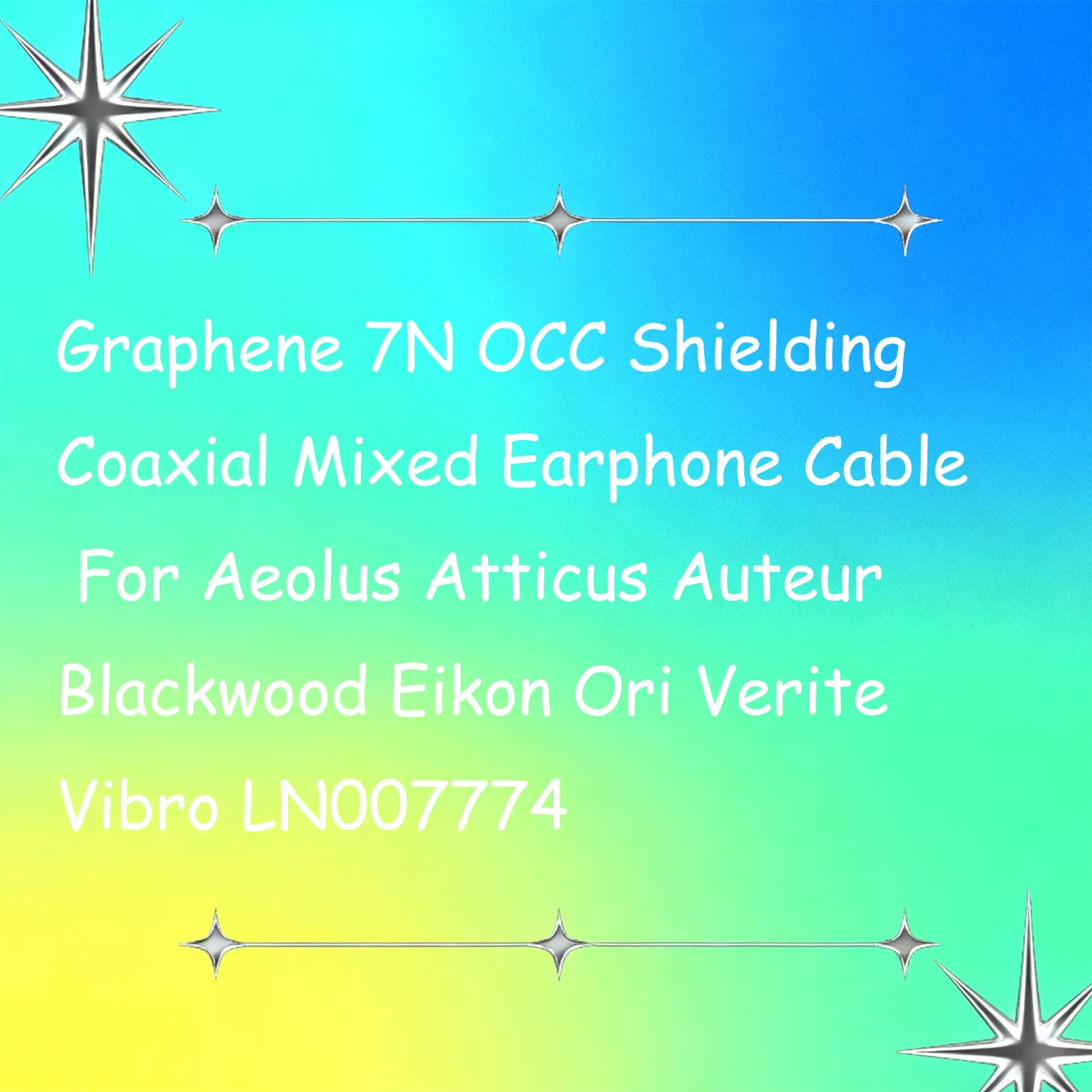 Graphene 7N OCC Shielding Coaxial Mixed Earphone Cable For Aeolus Atticus Auteur Blackwood Eikon Ori Verite Vibro LN007774
Graphene 7N OCC Shielding Coaxial Mixed Earphone Cable For Aeolus Atticus Auteur Blackwood Eikon Ori Verite Vibro LN007774