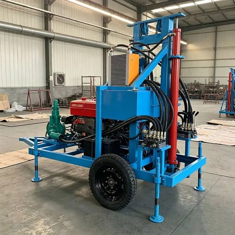 Customized Efficient Wheel 25HP Portable Hydraulic 100M Deep Drilling Simple Maintenance Water Well Drilling Rig Machine
Customized Efficient Wheel 25HP Portable Hydraulic 100M Deep Drilling Simple Maintenance Water Well Drilling Rig Machine