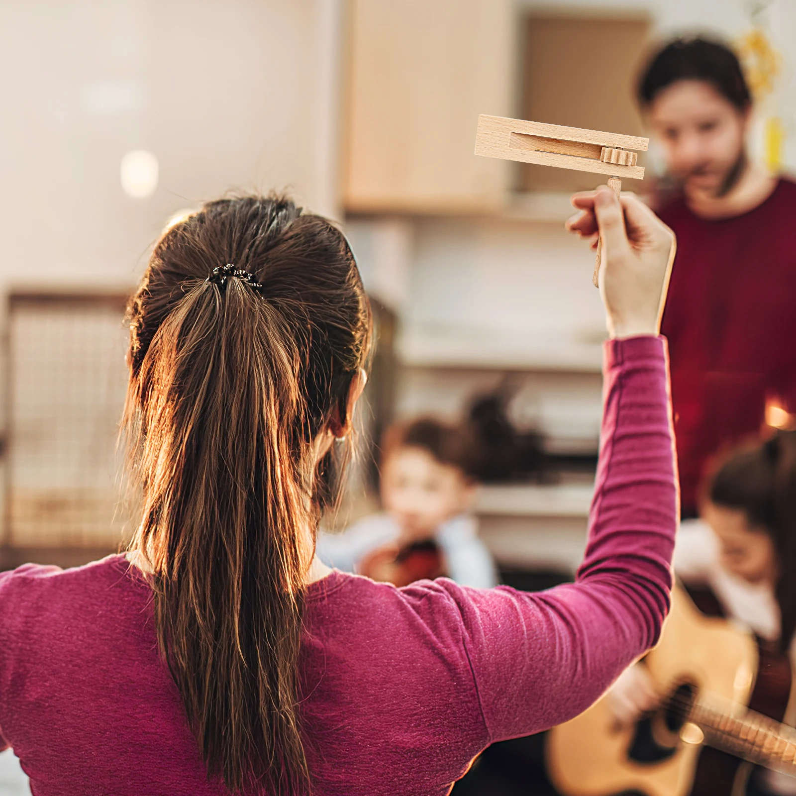 3 pcs Wooden Ratchet Instrument Matracas For Kids Noise Maker Traditional Wood Sound Party Favors Family Gathering Football 
3 pcs Wooden Ratchet Instrument Matracas For Kids Noise Maker Traditional Wood Sound Party Favors Family Gathering Football