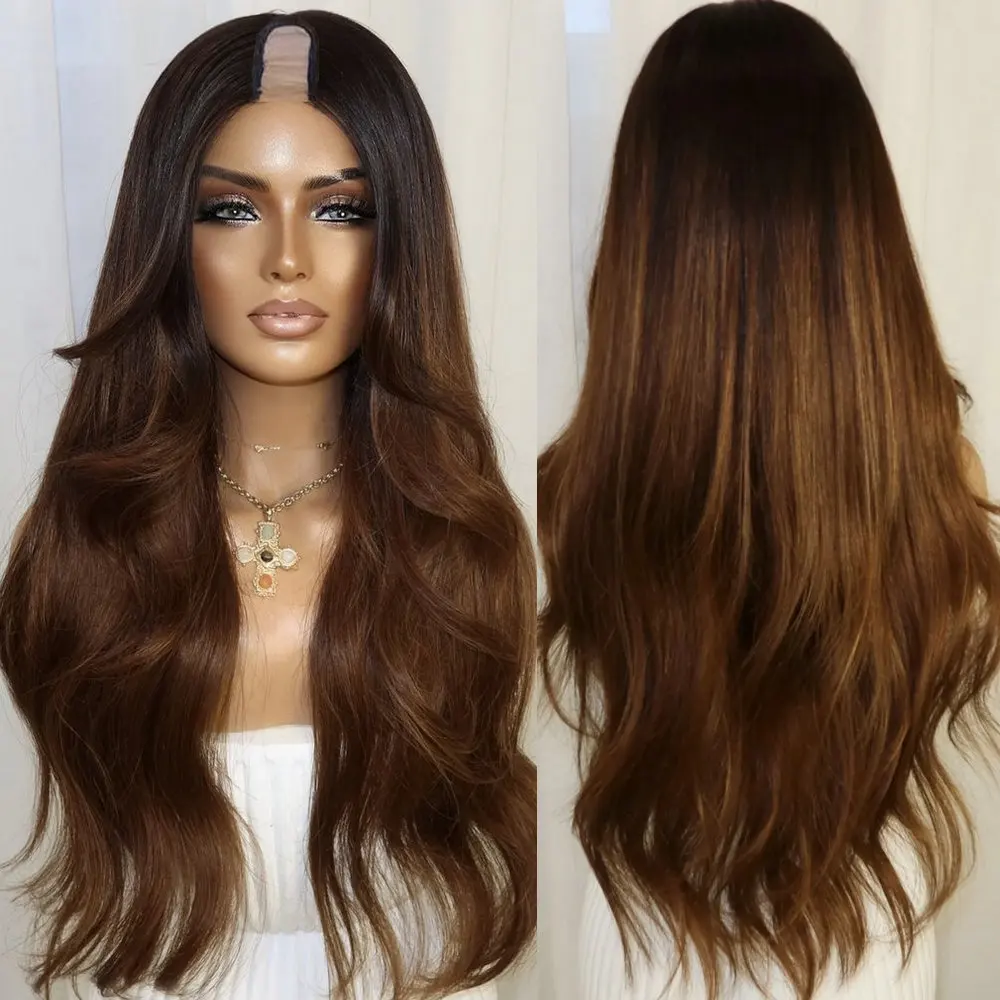 Chestnut Brown Ombre 1x4Size U Part Wig Human Hair for Women With Natural Curls Glueless V Part Wig Easy Wear Remy European Hair
Chestnut Brown Ombre 1x4Size U Part Wig Human Hair for Women With Natural Curls Glueless V Part Wig Easy Wear Remy European Hair