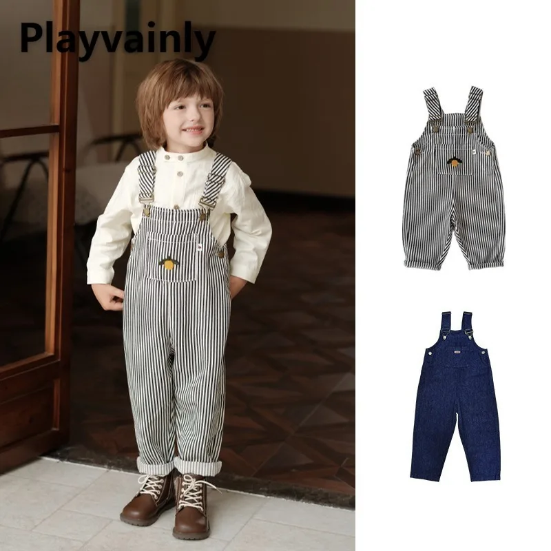 2025 New Children Retro Versatile Overalls Stripe Blue Denim Straps Trousers for Girls Boys Autumn Winter Kids Bib Pants W5100
2025 New Children Retro Versatile Overalls Stripe Blue Denim Straps Trousers for Girls Boys Autumn Winter Kids Bib Pants W5100