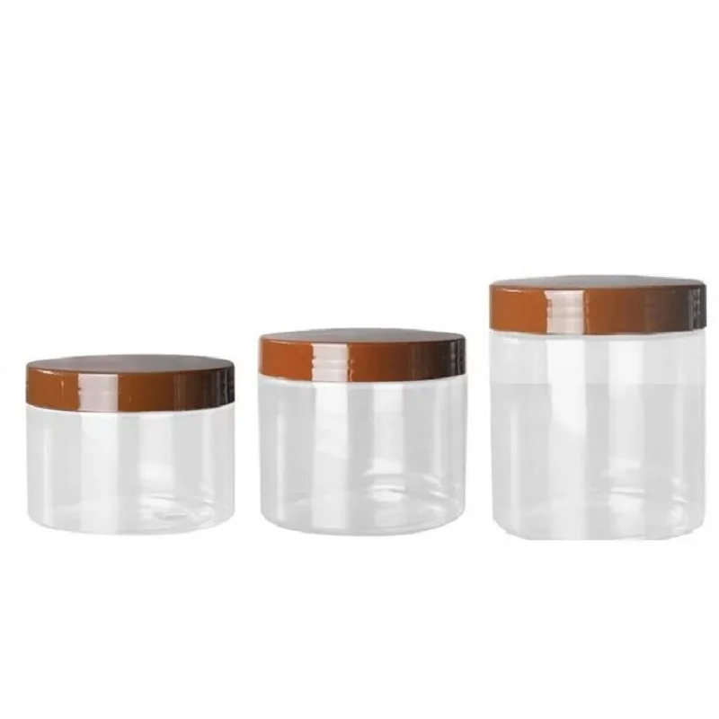 14Pcs Cosmetic Container 89Dia. Empty Clear Plastic Pot 200ml250ml300ml400ml500ml Wide Mouth Bottle Portable Brown Lid Cream Jar
14Pcs Cosmetic Container 89Dia. Empty Clear Plastic Pot 200ml250ml300ml400ml500ml Wide Mouth Bottle Portable Brown Lid Cream Jar