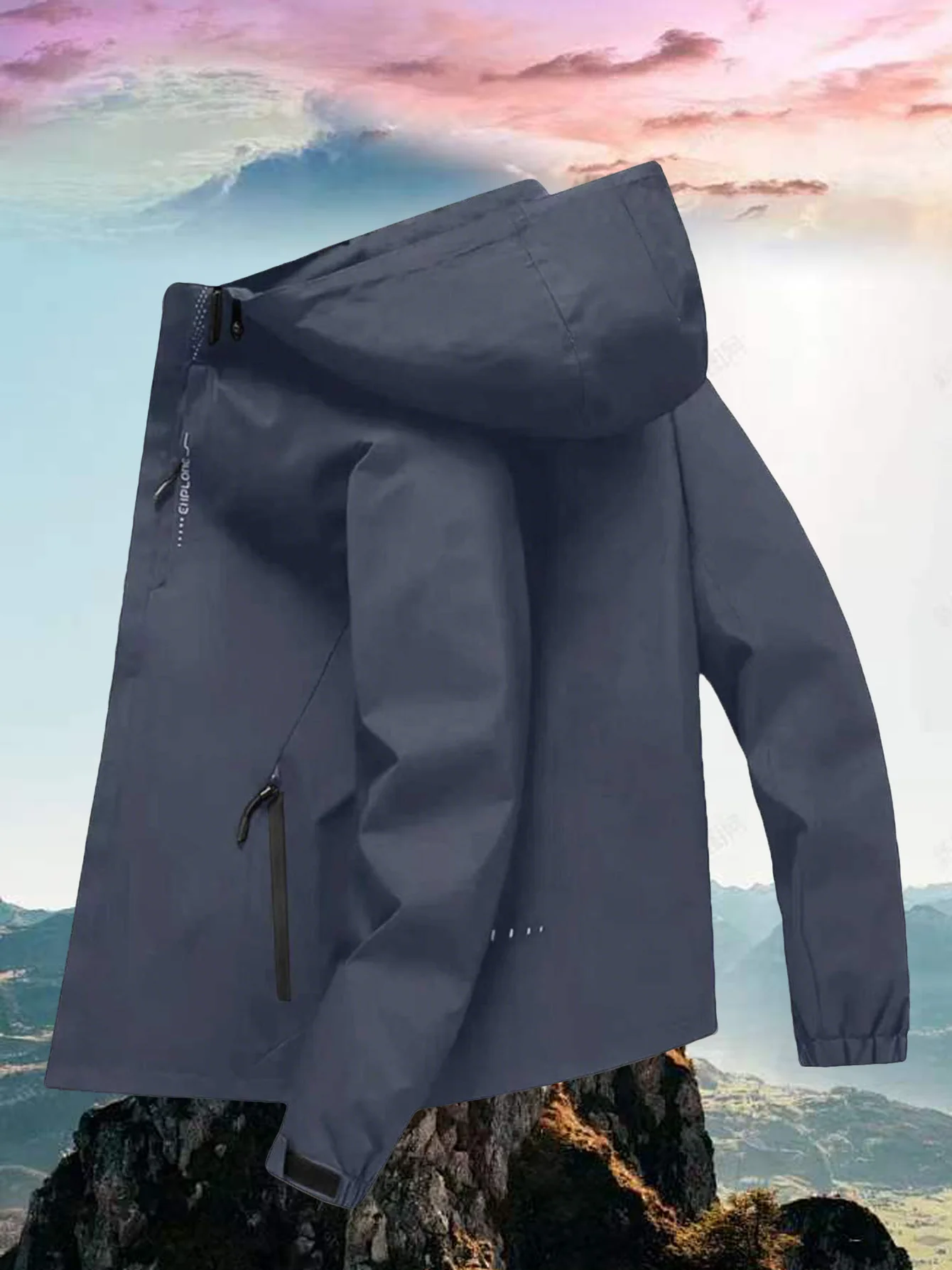Men's Solid Gray Lightweight Outdoor Hiking Jacket,Waterproof Windbreaker with Removable Hood,Casual Sports Coat for Trekking 1
Men's Solid Gray Lightweight Outdoor Hiking Jacket,Waterproof Windbreaker with Removable Hood,Casual Sports Coat for Trekking 1