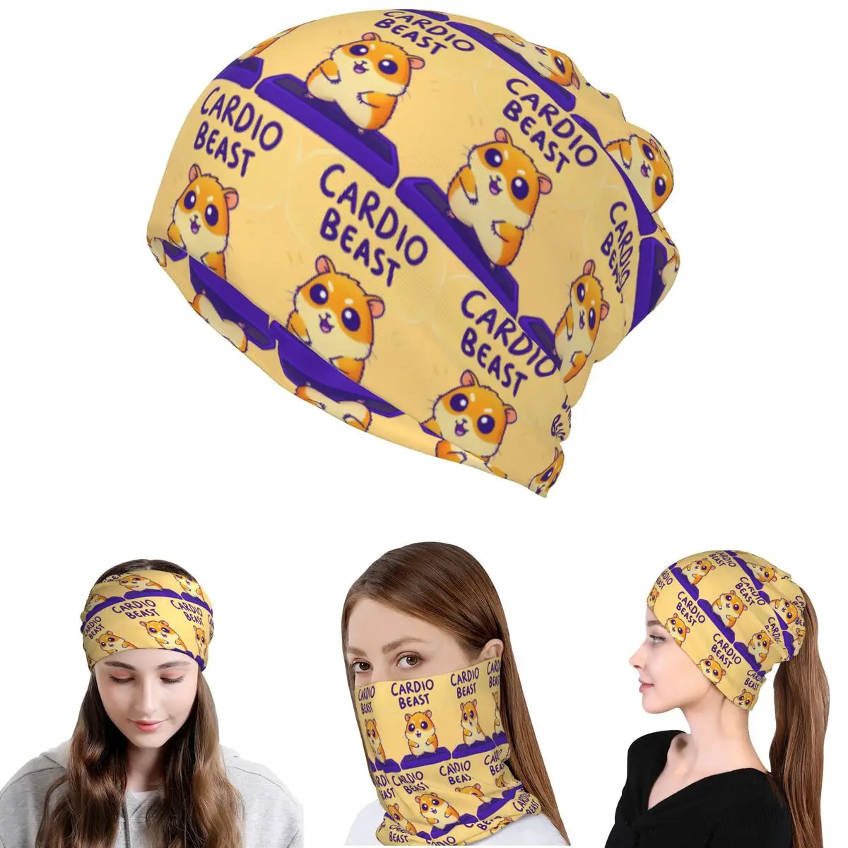 Cardio Beast Hamster Workout Sticker Bandana Neck Gaiter Wrap Scarf Multi-use Headwear Beanies Hat for Men Women Adult Winter
Cardio Beast Hamster Workout Sticker Bandana Neck Gaiter Wrap Scarf Multi-use Headwear Beanies Hat for Men Women Adult Winter