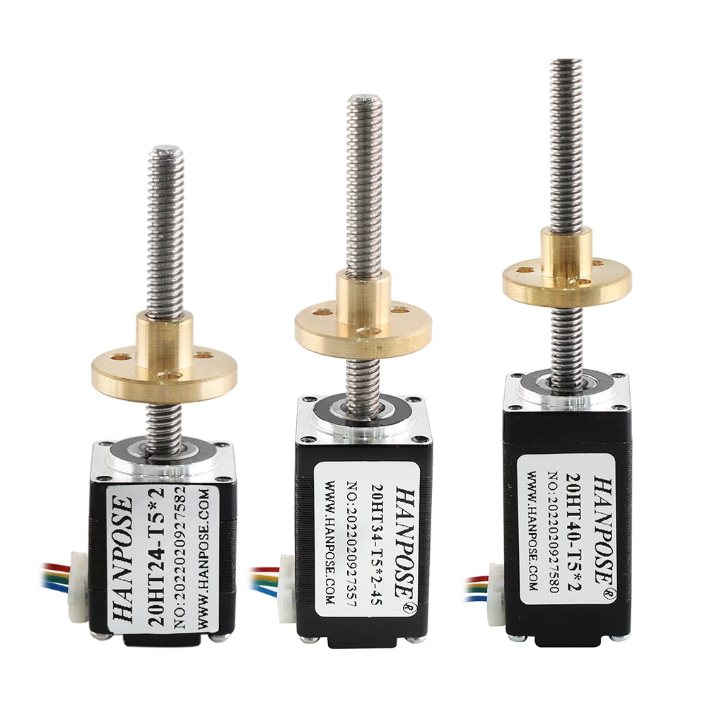 New Hanpose 20 Stepper Motor 20HT24-T5*2 -24MM 0.01n.m for Game Machines Screw Trapezoid Mini Motor Nema 8 T5 Screw Stepper Moto
New Hanpose 20 Stepper Motor 20HT24-T5*2 -24MM 0.01n.m for Game Machines Screw Trapezoid Mini Motor Nema 8 T5 Screw Stepper Moto