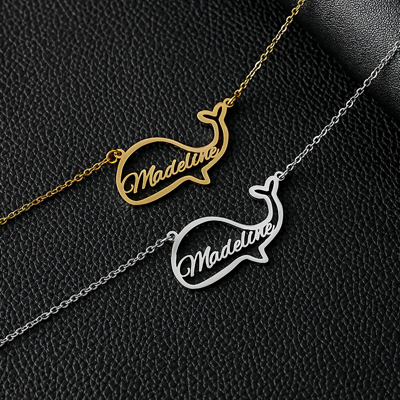 Hot Fashion Stainless Steel Hollow Whale Letter Pendant Fashion Personalized English Custom Name Necklace Jewelry DROPSHIPPING
Hot Fashion Stainless Steel Hollow Whale Letter Pendant Fashion Personalized English Custom Name Necklace Jewelry DROPSHIPPING