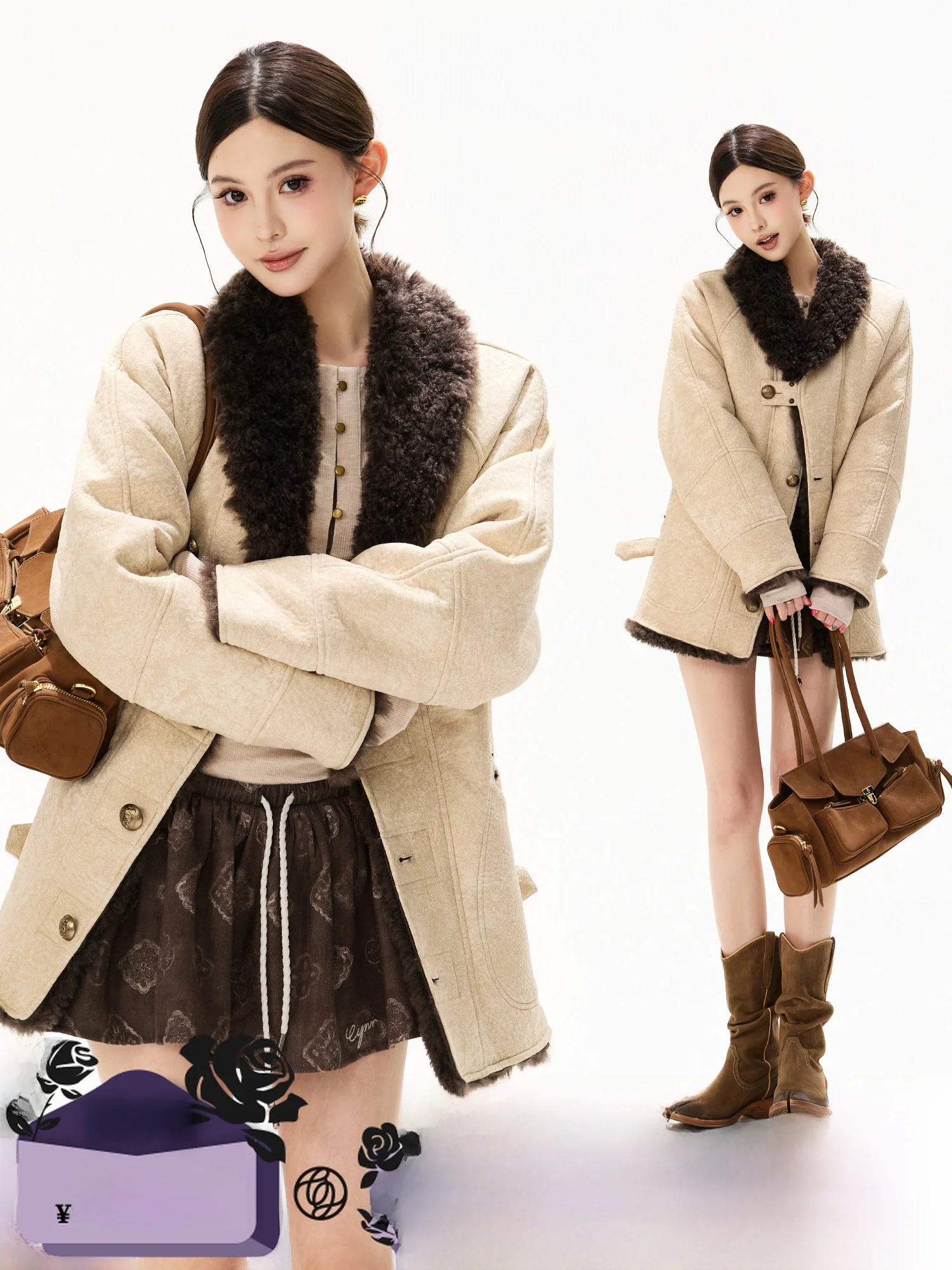 CYNR Original Design Cool Leatherette Mid-Length Plu Work Jaet Women's Adjustable Collar Coat Faionable Busin Outerwear
CYNR Original Design Cool Leatherette Mid-Length Plu Work Jaet Women's Adjustable Collar Coat Faionable Busin Outerwear