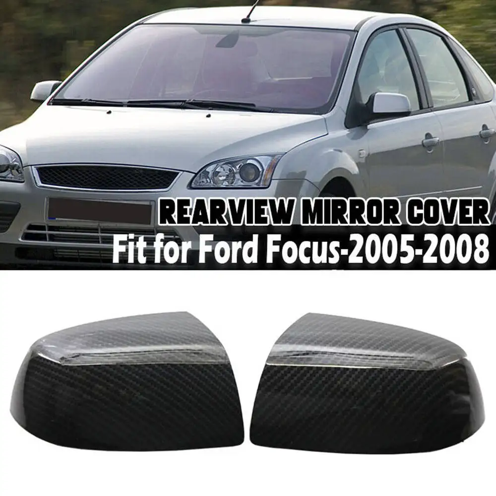1 Pair Car Door Rearview Mirror Cover Wing Cap Trim Carbon Fiber Black Exterior For Ford Focus Box Estate 2005 2006 2007 2008 
1 Pair Car Door Rearview Mirror Cover Wing Cap Trim Carbon Fiber Black Exterior For Ford Focus Box Estate 2005 2006 2007 2008