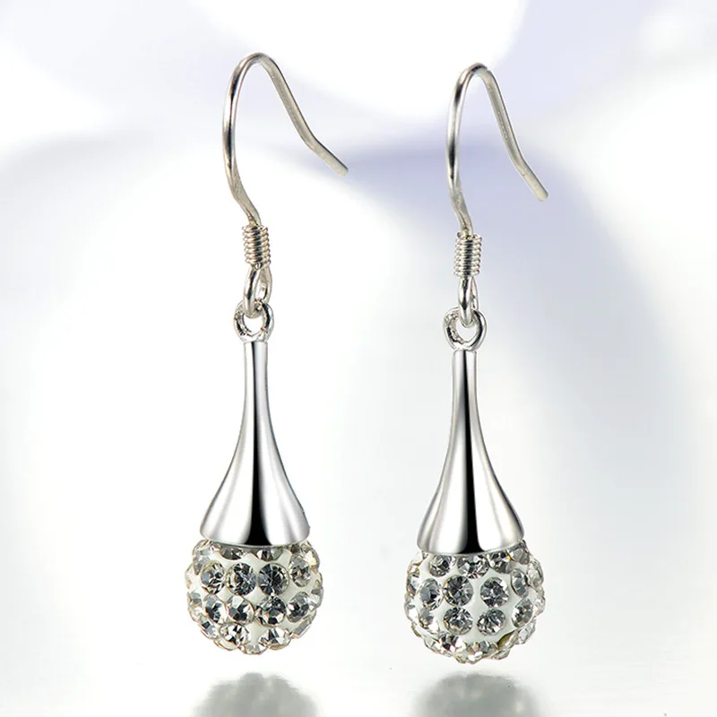 Stylish 925 Sterling Silver Super Sparkling Diamond Ball Earrings for Women, Elegant Earrings
Stylish 925 Sterling Silver Super Sparkling Diamond Ball Earrings for Women, Elegant Earrings