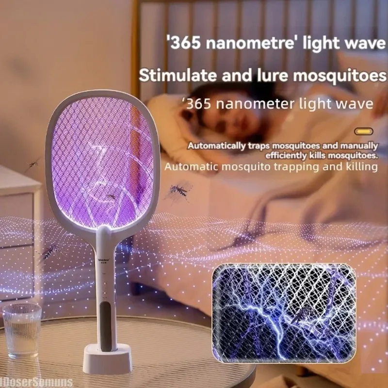 Purple light folding electric mosquito swatter 2-in-1 mosquito killer lamp automatic mosquito trap household mosquito
Purple light folding electric mosquito swatter 2-in-1 mosquito killer lamp automatic mosquito trap household mosquito