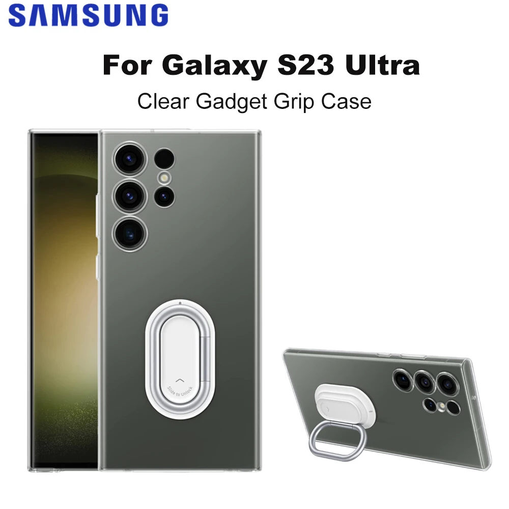 Original Multifunction Clear Gadget Grip Case for Samsung Galaxy S23 Ultra Clear Gadget Detachable Protective Cover EF-XS918
Original Multifunction Clear Gadget Grip Case for Samsung Galaxy S23 Ultra Clear Gadget Detachable Protective Cover EF-XS918