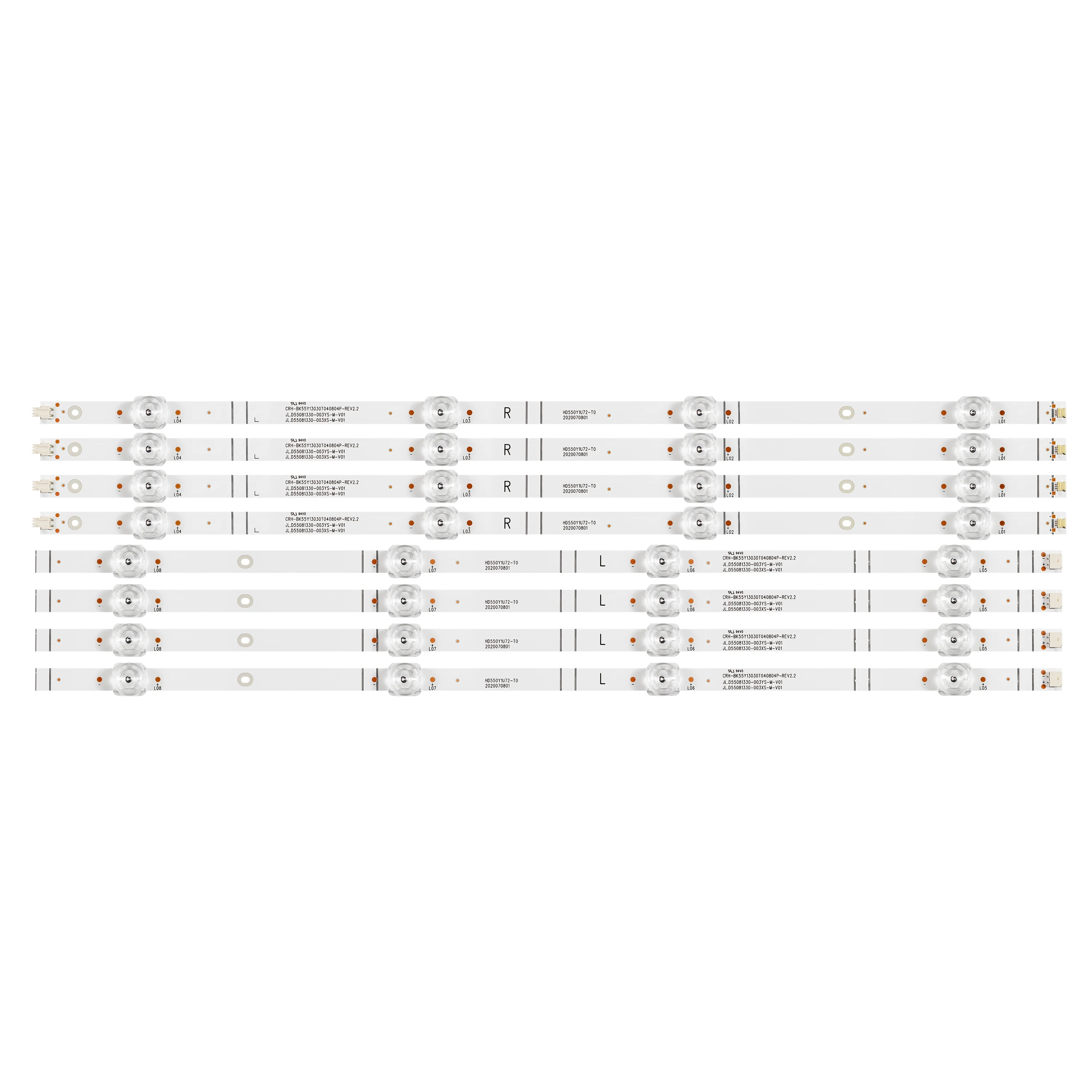 LED Strip 8lamps for 55R6000GM 55R6000 55R6000G BK55Y13030 55A6CG JL.D55081330-003FS-M-V03 CRH-BX55Y1U723030T040806A-REV1.0
LED Strip 8lamps for 55R6000GM 55R6000 55R6000G BK55Y13030 55A6CG JL.D55081330-003FS-M-V03 CRH-BX55Y1U723030T040806A-REV1.0