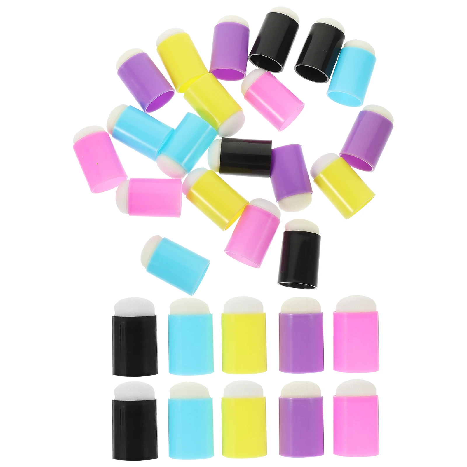 20 Pcs Finger Painting Sponge Daubers Blue Yellow Pink Purple Black Students Craft Tools Smooth Blending Oil Watercolor
20 Pcs Finger Painting Sponge Daubers Blue Yellow Pink Purple Black Students Craft Tools Smooth Blending Oil Watercolor