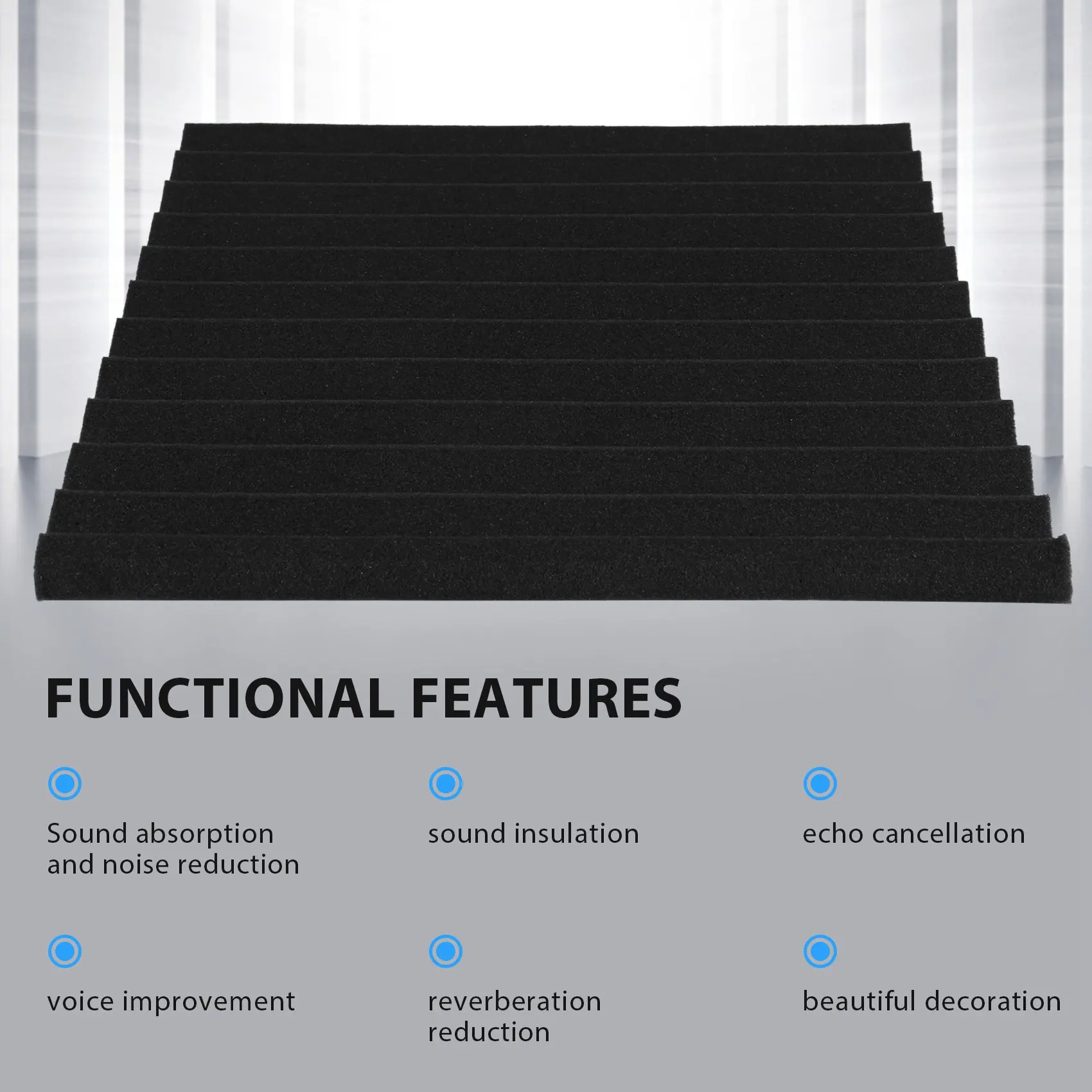 B48A 50Pcs 12 Slot Fire-Retardant Soundproof Cotton Sound-Absorbing Cotton Egg Cotton Sound-Absorbing Wall Panel
B48A 50Pcs 12 Slot Fire-Retardant Soundproof Cotton Sound-Absorbing Cotton Egg Cotton Sound-Absorbing Wall Panel