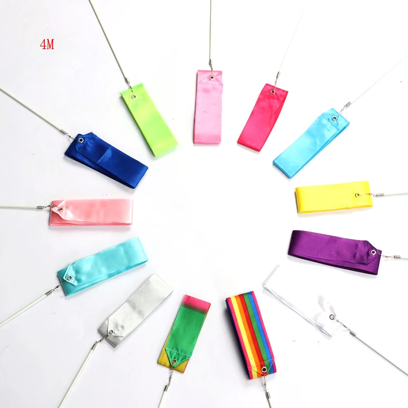 4M Colorful Children's Gym Dance Ribbon Rhythmic Girl Art Gymnastics Ballet Streamer Twirling Rod Rainbow Stick Sports Training
4M Colorful Children's Gym Dance Ribbon Rhythmic Girl Art Gymnastics Ballet Streamer Twirling Rod Rainbow Stick Sports Training