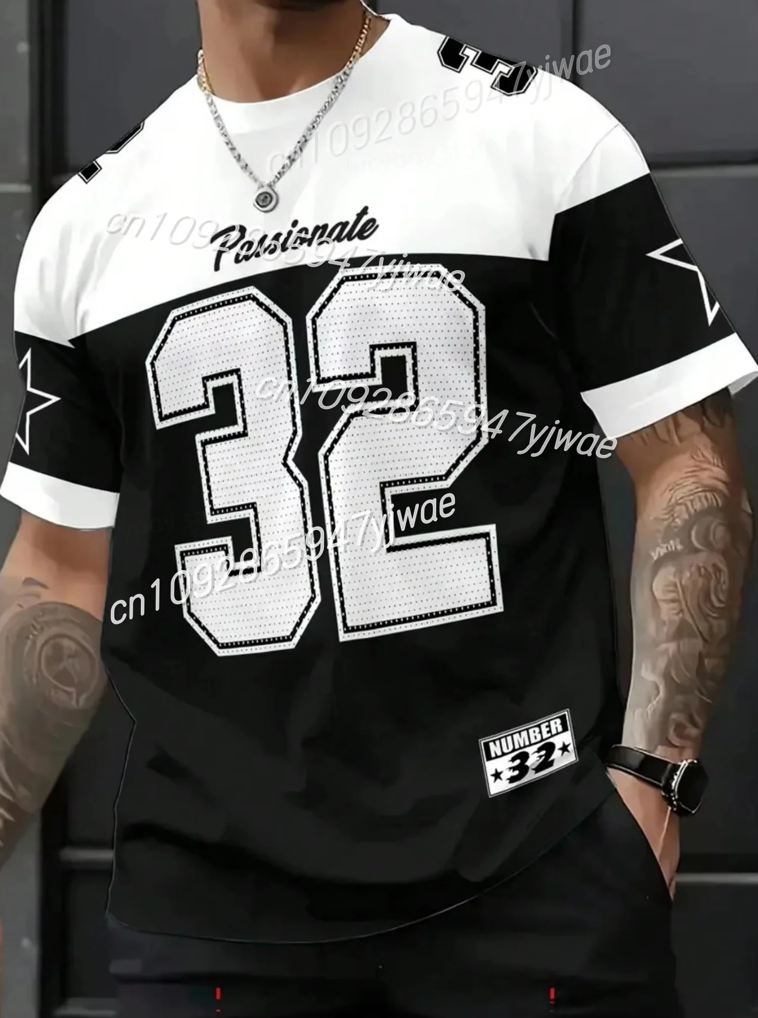 summer Number 32 Printed Short Sleeve T-Shirt Men's O-Neck Brooklyn Racing Football Tee Vintage Casual Sportwear
summer Number 32 Printed Short Sleeve T-Shirt Men's O-Neck Brooklyn Racing Football Tee Vintage Casual Sportwear