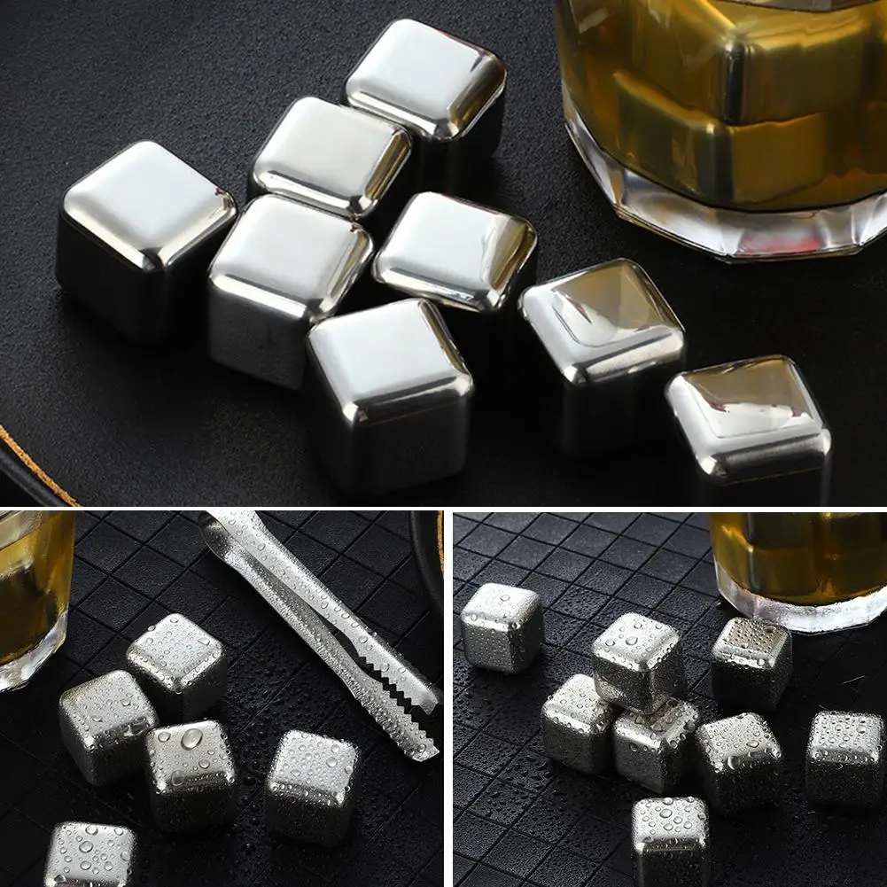 4/6/8PCS Reusable Wine Food Grade Cocktails Whiskey Steel Cubes Drink Ice Stones Bourbonor Bar Quick-Freeze Beer E5G2
4/6/8PCS Reusable Wine Food Grade Cocktails Whiskey Steel Cubes Drink Ice Stones Bourbonor Bar Quick-Freeze Beer E5G2