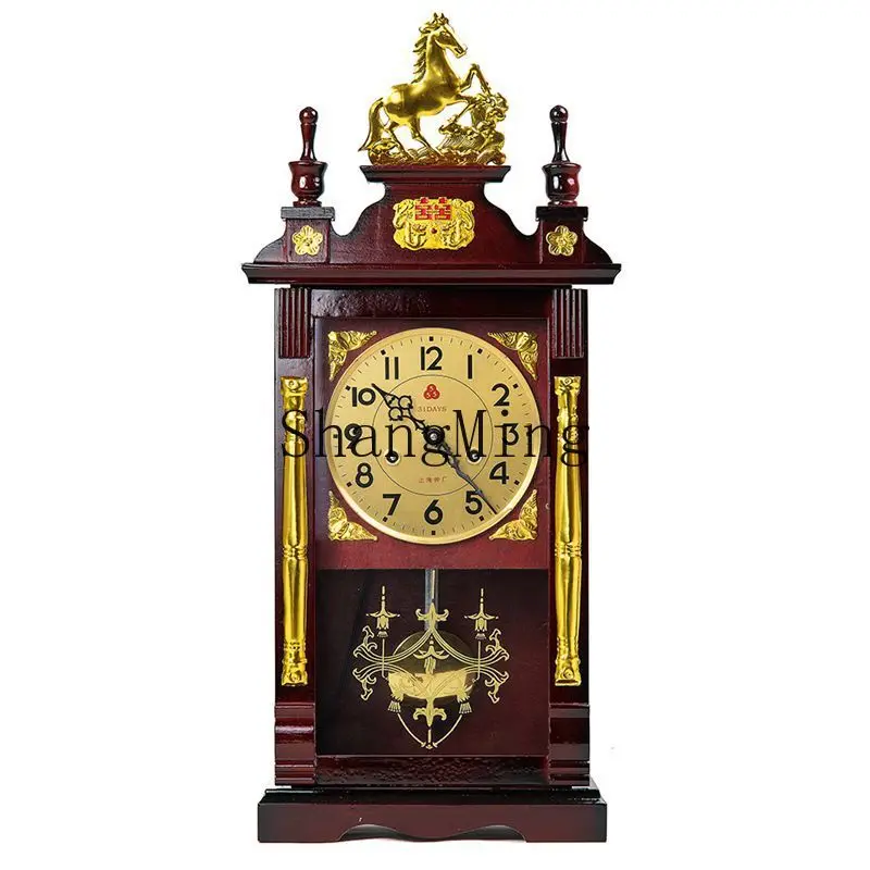CL mechanical desk clock old-fashioned winding chain clockwork pureclock solid wood timekeeping living room Chinese machinery
CL mechanical desk clock old-fashioned winding chain clockwork pureclock solid wood timekeeping living room Chinese machinery