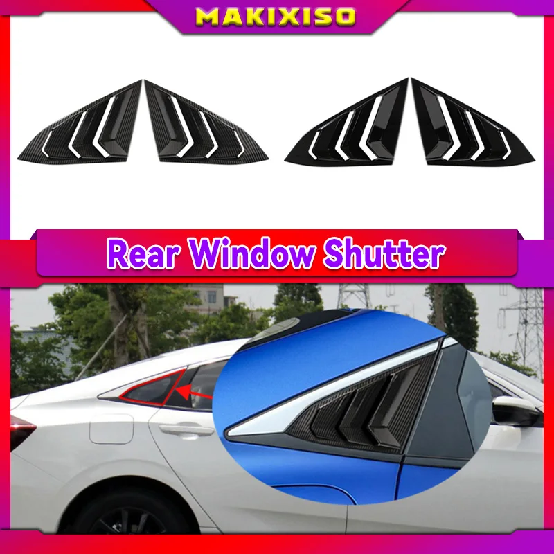 For Honda Civic 10th 2016-2021 Car Rear Triangle Window Louver Side Shutter Blind Shades Cover Trim Sticker Vent Carbon
For Honda Civic 10th 2016-2021 Car Rear Triangle Window Louver Side Shutter Blind Shades Cover Trim Sticker Vent Carbon