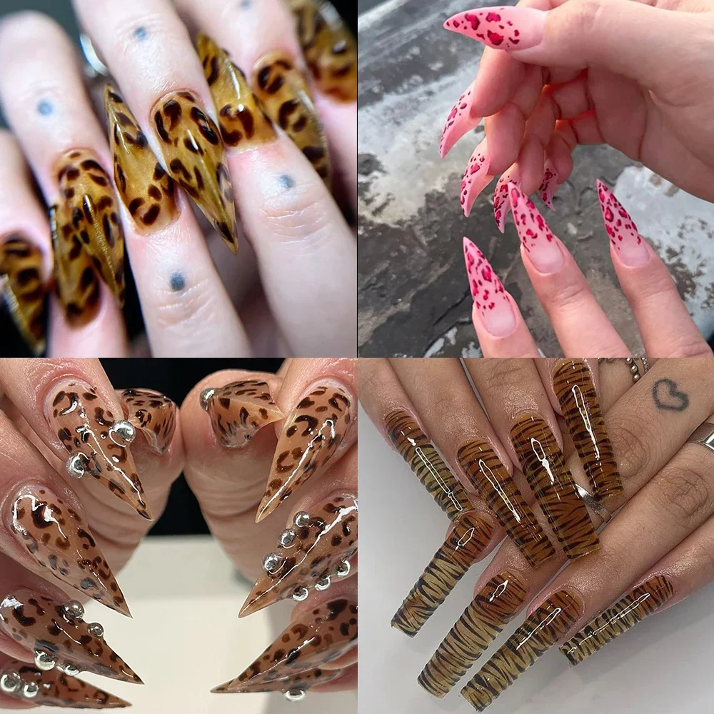 10Pcs Sweet Cool Dark Gothic Spice Girl Style Handmade Long Square Cat Paws Fake Nails Leopard Print Rivets Press On Nails Gifts
10Pcs Sweet Cool Dark Gothic Spice Girl Style Handmade Long Square Cat Paws Fake Nails Leopard Print Rivets Press On Nails Gifts