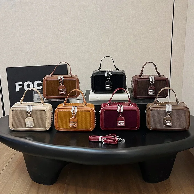 2025 Corduroy Retro Bag-Color Block Structured Square Crossbody Purse for Women,Vintage Chic Designer Shoulder Bag Top Handle
2025 Corduroy Retro Bag-Color Block Structured Square Crossbody Purse for Women,Vintage Chic Designer Shoulder Bag Top Handle