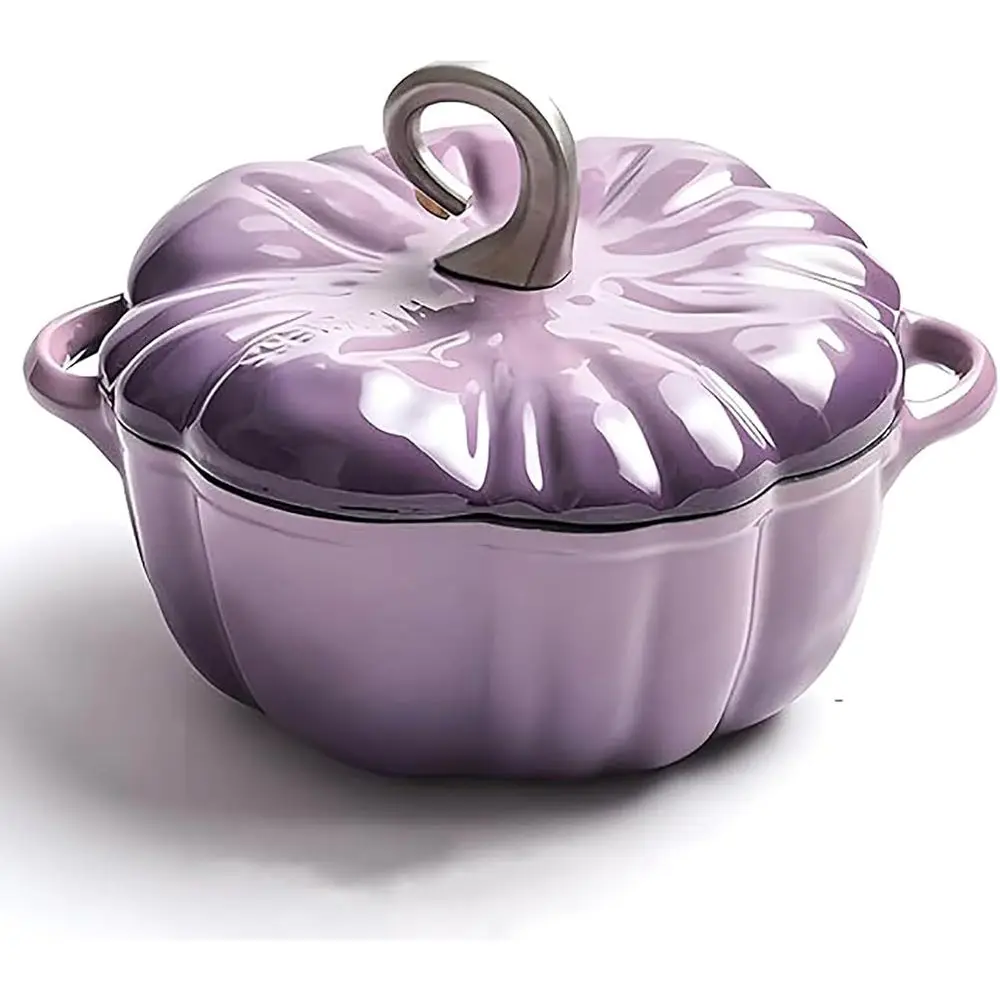 Enamel Cast Iron Pumpkin Dutch Oven, Non-Stick, 3-5 Servings, Ideal for Stew and Soup, Perfect for Halloween & Thanksgiving Deco
Enamel Cast Iron Pumpkin Dutch Oven, Non-Stick, 3-5 Servings, Ideal for Stew and Soup, Perfect for Halloween & Thanksgiving Deco