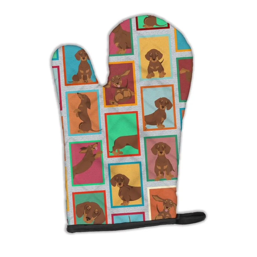 Lots of Chocolate and Tan Dachshund Oven Mitt Heat Resistant Thick Oven Mitt for Hot Pans and Oven Kitchen Mitt Protect Hands C 
Lots of Chocolate and Tan Dachshund Oven Mitt Heat Resistant Thick Oven Mitt for Hot Pans and Oven Kitchen Mitt Protect Hands C