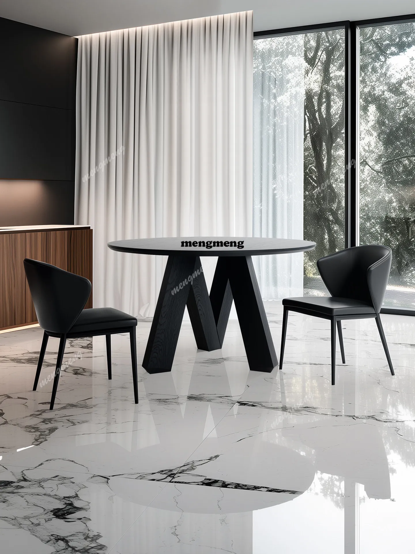 Designer modern simple solid wood black ash wood round dining table small apartment round table restaurant home
Designer modern simple solid wood black ash wood round dining table small apartment round table restaurant home