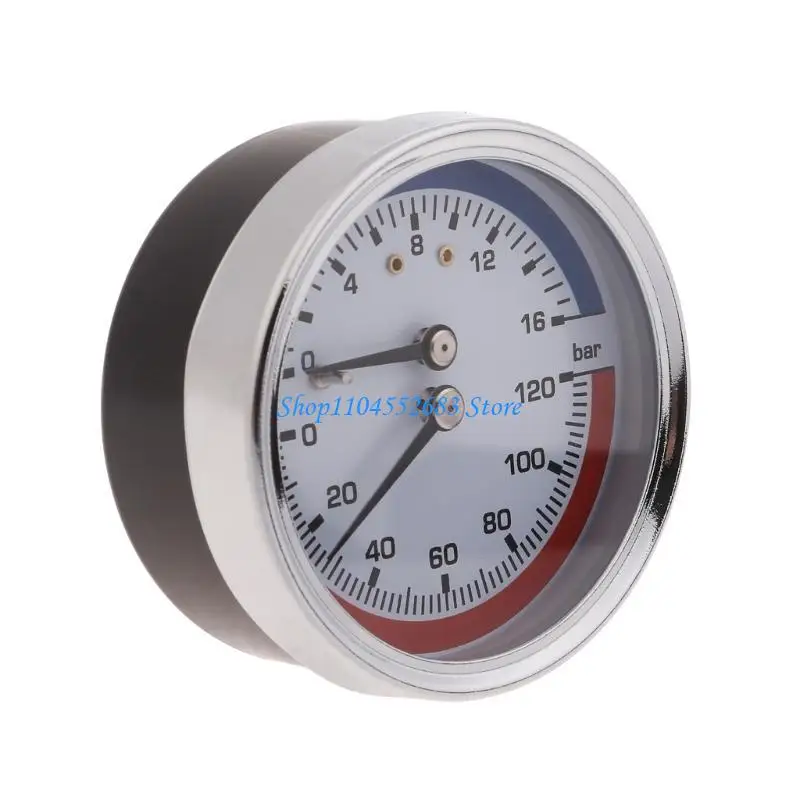 Y6GD Pressure Gauges 0-16Bar 0-120℃ Pressure Gauges Metal Thermomanometer Boiler Temperature Pressure Gauges
Y6GD Pressure Gauges 0-16Bar 0-120℃ Pressure Gauges Metal Thermomanometer Boiler Temperature Pressure Gauges