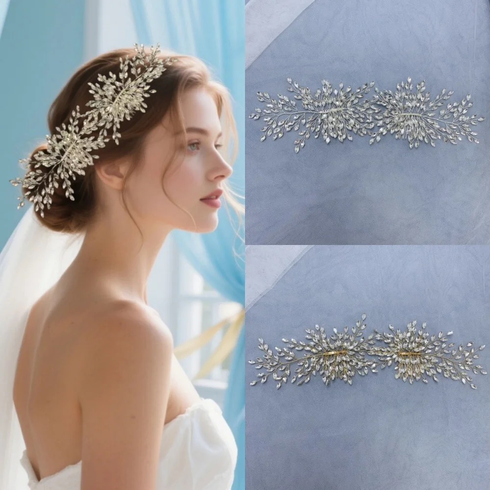 Handmade Fashion Crystal Leaf Hair Comb Clip Rhinestone Flower Hairpin Bridal Wedding Hair Accessories Jewelry Hair Comb Clip
Handmade Fashion Crystal Leaf Hair Comb Clip Rhinestone Flower Hairpin Bridal Wedding Hair Accessories Jewelry Hair Comb Clip