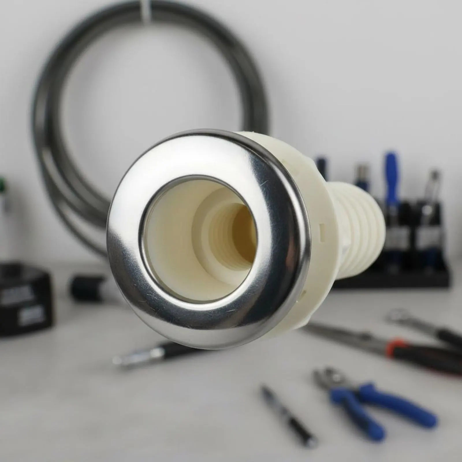 Boat Bilge Pump Drain Hose Fitting Easy to Install Plastic Thru-Hull Fitting Boat Scupper Drain Broad Flange for Yacht, RV
Boat Bilge Pump Drain Hose Fitting Easy to Install Plastic Thru-Hull Fitting Boat Scupper Drain Broad Flange for Yacht, RV