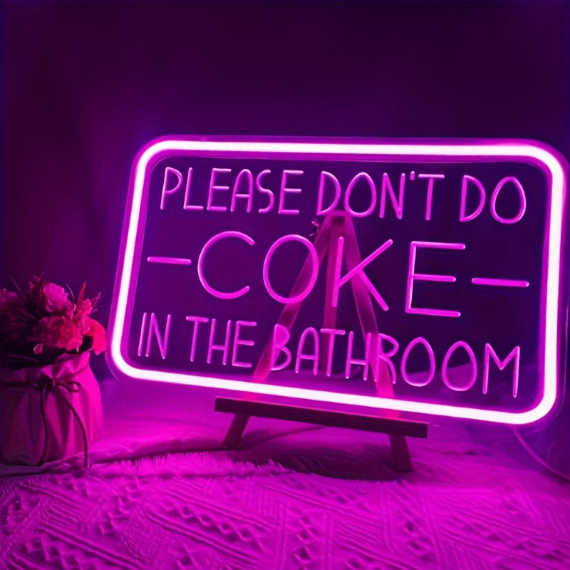 1pc Please Don't Do in The Bathroom Neon Lights USB Dimmable LED Neon Lights for Bar Party Bathroom Wall Decor Christmas Gifts
1pc Please Don't Do in The Bathroom Neon Lights USB Dimmable LED Neon Lights for Bar Party Bathroom Wall Decor Christmas Gifts