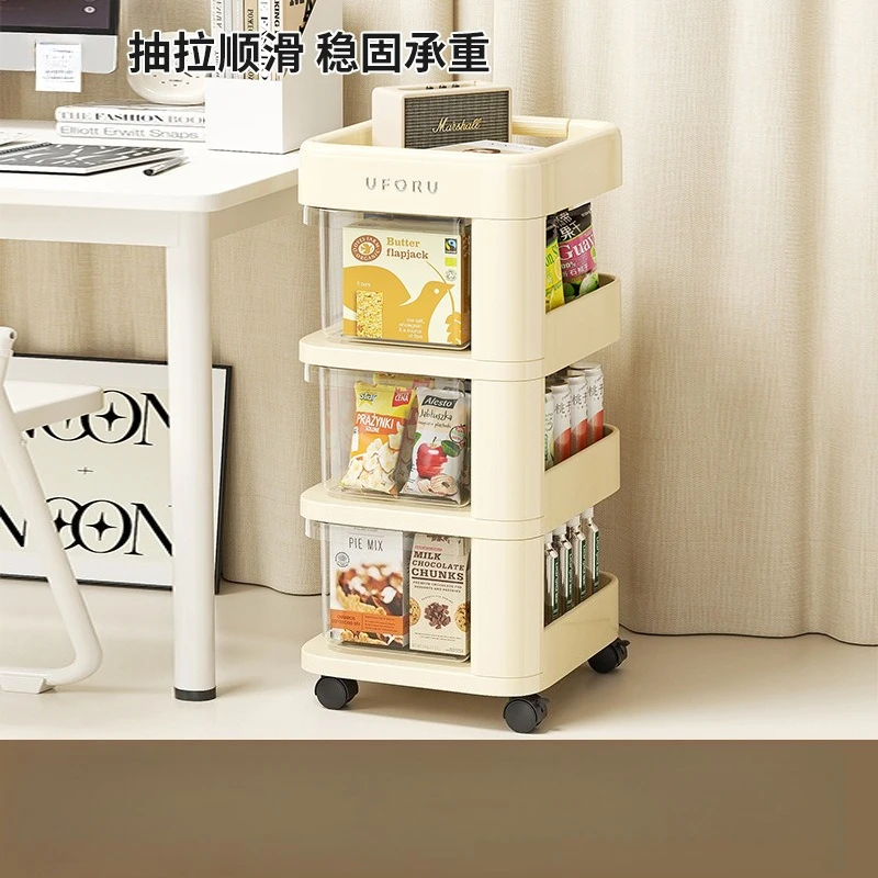 Multifunctional Cart Storage Rack with Drawers Large Capacity Living Room Organizer No Assembly Needed
Multifunctional Cart Storage Rack with Drawers Large Capacity Living Room Organizer No Assembly Needed