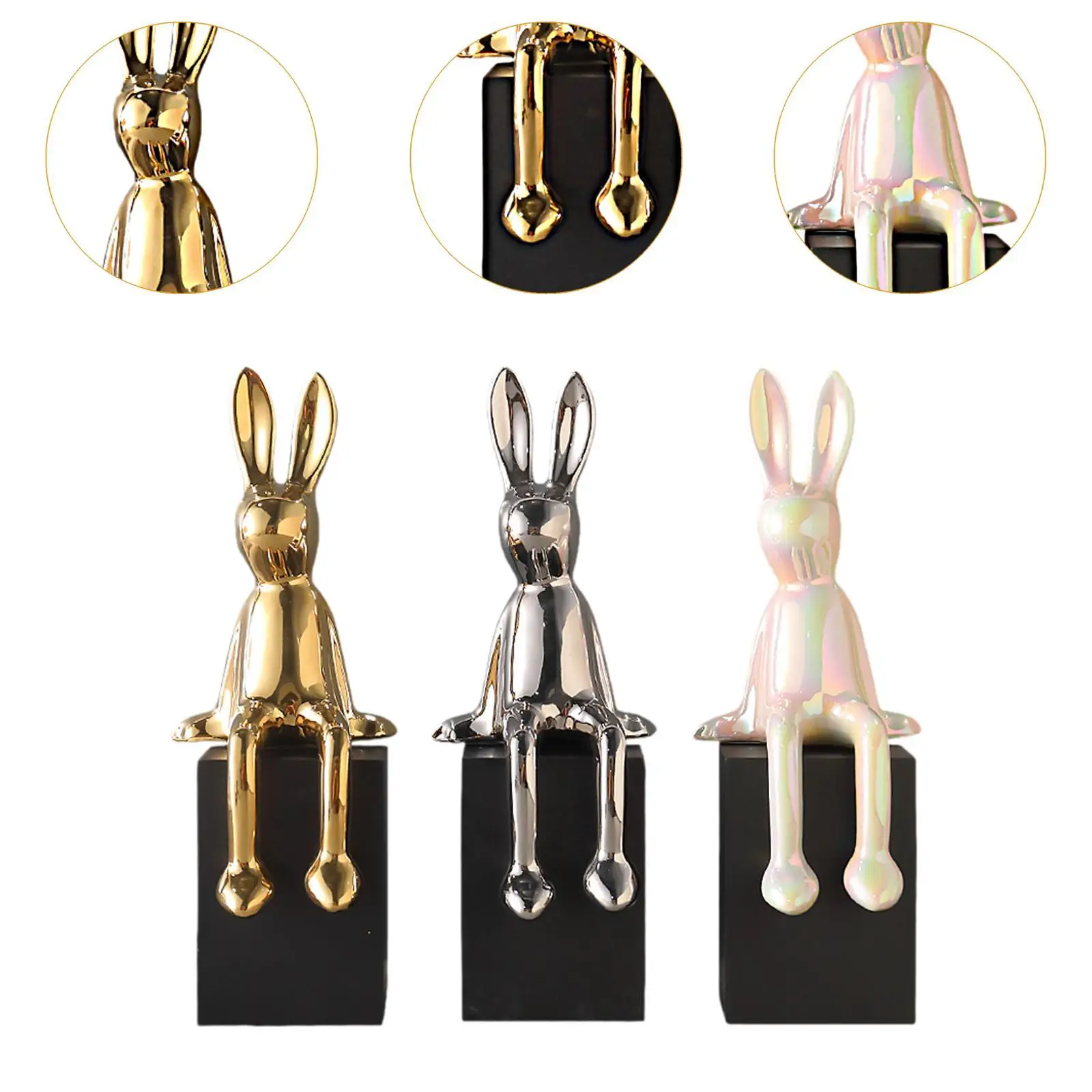 Bunny Statue Decorative Modern Housewarming Gift Cute Rabbits Sculpture for Desktop Bedroom Cabinets Shelf Cabinets Decoration
Bunny Statue Decorative Modern Housewarming Gift Cute Rabbits Sculpture for Desktop Bedroom Cabinets Shelf Cabinets Decoration
