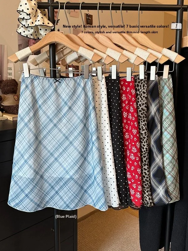 Retro Color Block Plaid High Waist A-Line Skirt Women's Elegant Slimming Summer Commute Style Korean Version Skirt
Retro Color Block Plaid High Waist A-Line Skirt Women's Elegant Slimming Summer Commute Style Korean Version Skirt