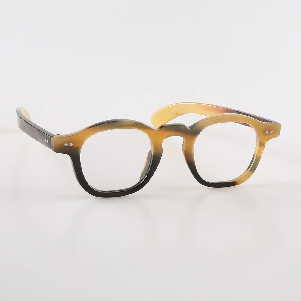 Eyeglass Frames Unique Vintage Retro Square Rivets Handmade Honey Black Horn Prescription Man's Glasses Frames Optical Eyewear
Eyeglass Frames Unique Vintage Retro Square Rivets Handmade Honey Black Horn Prescription Man's Glasses Frames Optical Eyewear
