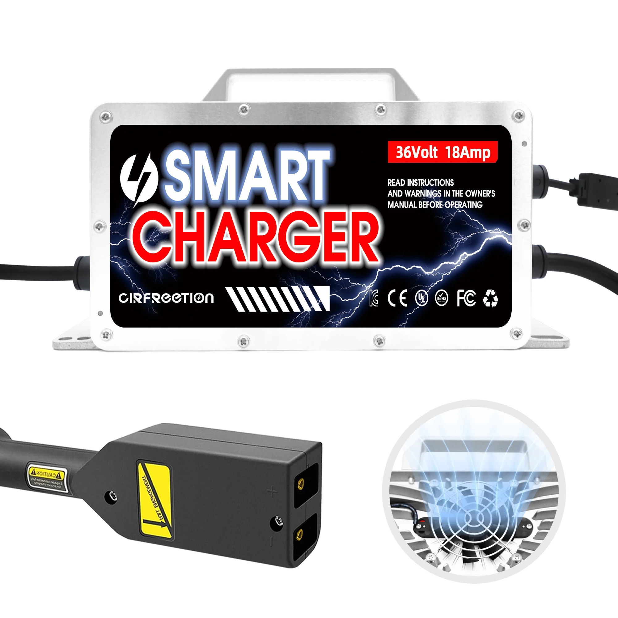 Зарядное устройство для гольф-кара, 36 В, 18 А, вилка в стиле D для зарядного устройства для свинцово-кислотных аккумуляторов EZGO TXT - водонепроницаемый дизайн
Зарядное устройство для гольф-кара, 36 В, 18 А, вилка в стиле D для зарядного устройства для свинцово-кислотных аккумуляторов EZGO TXT - водонепроницаемый дизайн