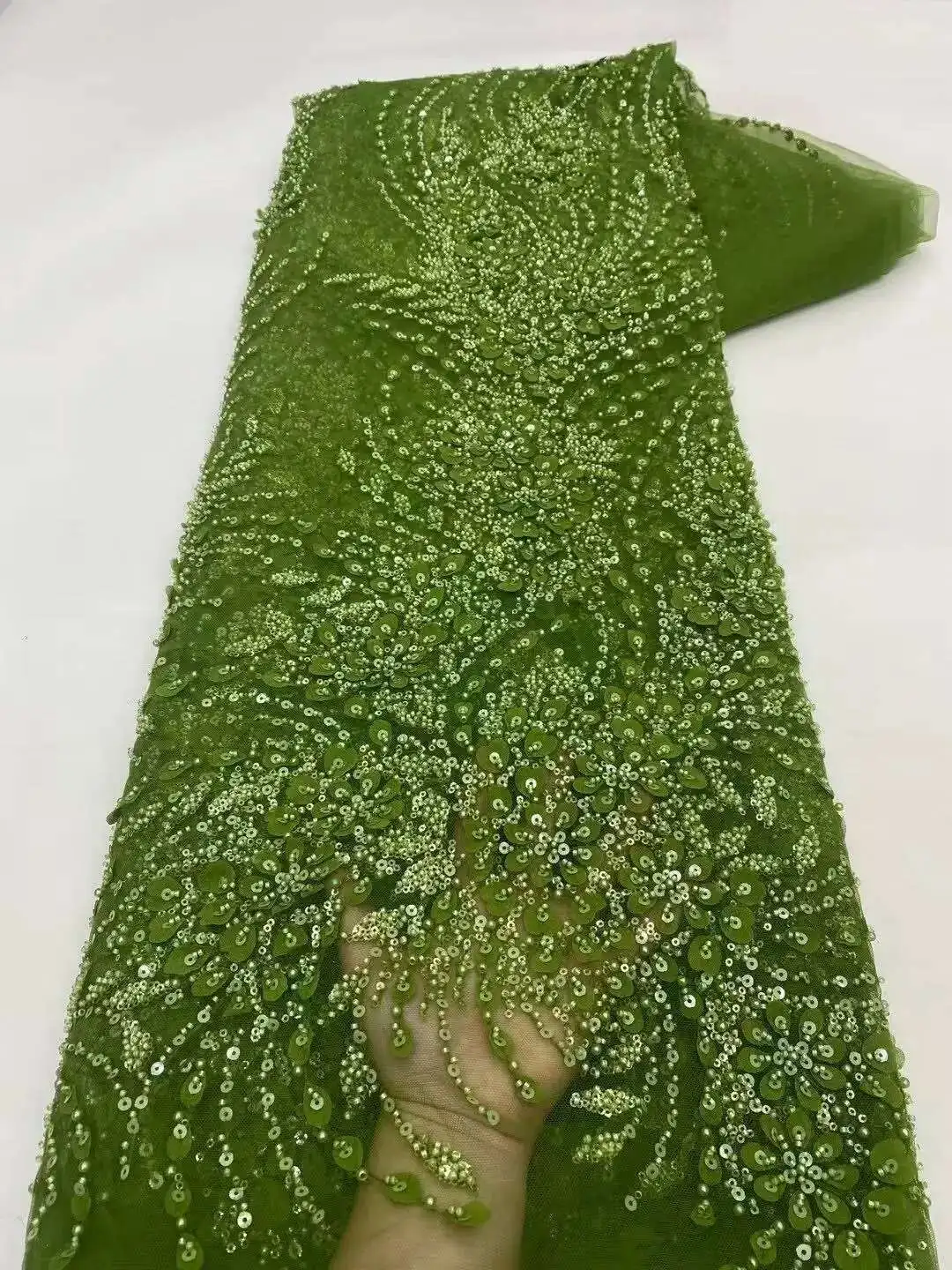 High Quality African Nigerian Material Lace Flower Fabric for Wedding with Sequin Groom Embroidery French Lace Fabrics
High Quality African Nigerian Material Lace Flower Fabric for Wedding with Sequin Groom Embroidery French Lace Fabrics