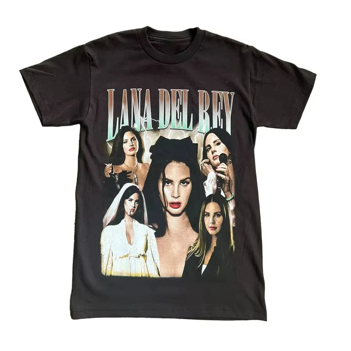 Lana Del Rey Screen Graphic Print T-Shirt High Street Summer High Quality Cotton Men's and Women's T-Shirt Short Sleeve
Lana Del Rey Screen Graphic Print T-Shirt High Street Summer High Quality Cotton Men's and Women's T-Shirt Short Sleeve