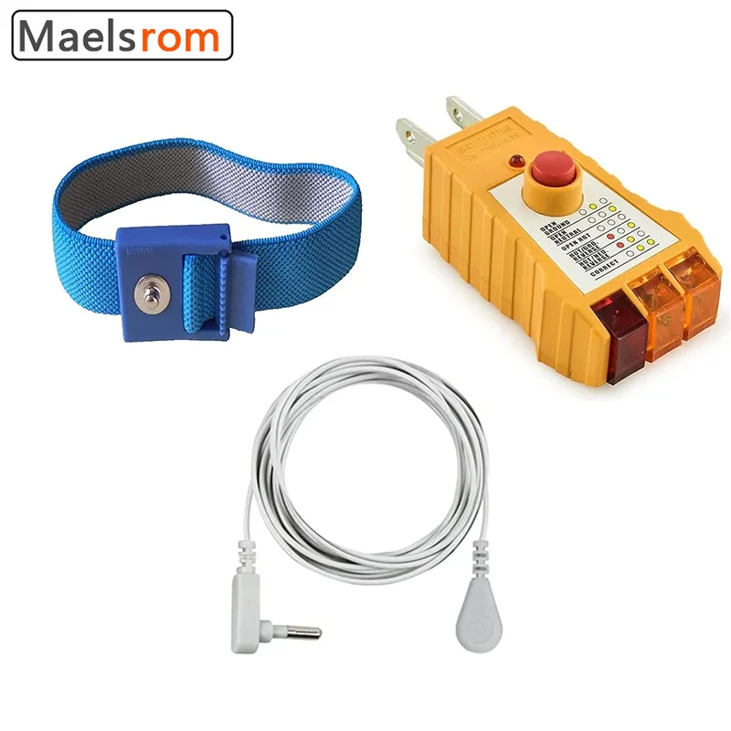 Grounding Wrist Band Earthing Cord 180 Inch Socket Tester Earthing Grounding Products Healthy For Home With GFCI Check
Grounding Wrist Band Earthing Cord 180 Inch Socket Tester Earthing Grounding Products Healthy For Home With GFCI Check