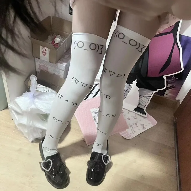 White Graffiti Letter Print Long Socks Harajuku Over Knee Thigh High Stockings Y2K Cosplay Cute Socks Kawaii
White Graffiti Letter Print Long Socks Harajuku Over Knee Thigh High Stockings Y2K Cosplay Cute Socks Kawaii
