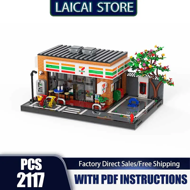 Модель City Street View Moc Building Blocks7-Eleven Convenience Store Модель Технология Кирпичи DIY Сборка Праздничный набор игрушек Подарки
Модель City Street View Moc Building Blocks7-Eleven Convenience Store Модель Технология Кирпичи DIY Сборка Праздничный набор игрушек Подарки
