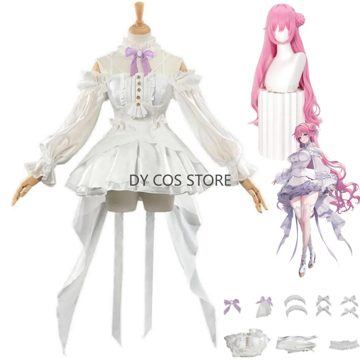 Game NIKKE:The Goddess of Victory Dorothy Cosplay Costume White Wedding Dress Lolita Skirt Wig Woman Sexy Carnival Party Suit
Game NIKKE:The Goddess of Victory Dorothy Cosplay Costume White Wedding Dress Lolita Skirt Wig Woman Sexy Carnival Party Suit