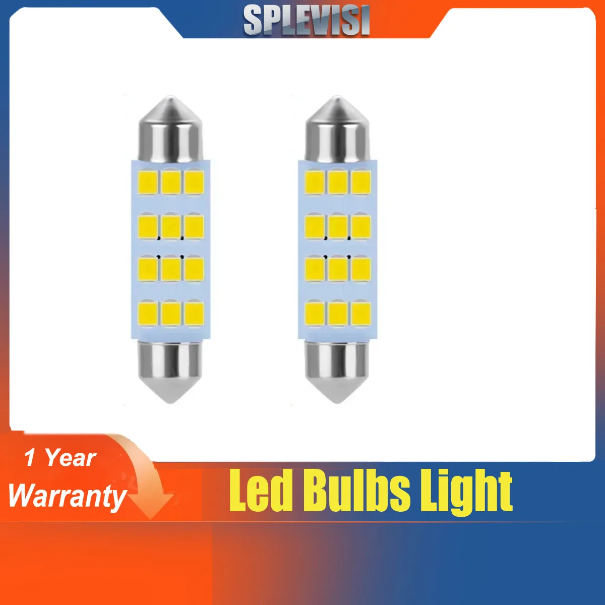 2Pcs 44MM 1.73" Interior Festoon Led Light Bulbs Courtesy Door Dome Map Luggage Trunk Light Bulbs 561 562 567 564 DC12V
2Pcs 44MM 1.73" Interior Festoon Led Light Bulbs Courtesy Door Dome Map Luggage Trunk Light Bulbs 561 562 567 564 DC12V