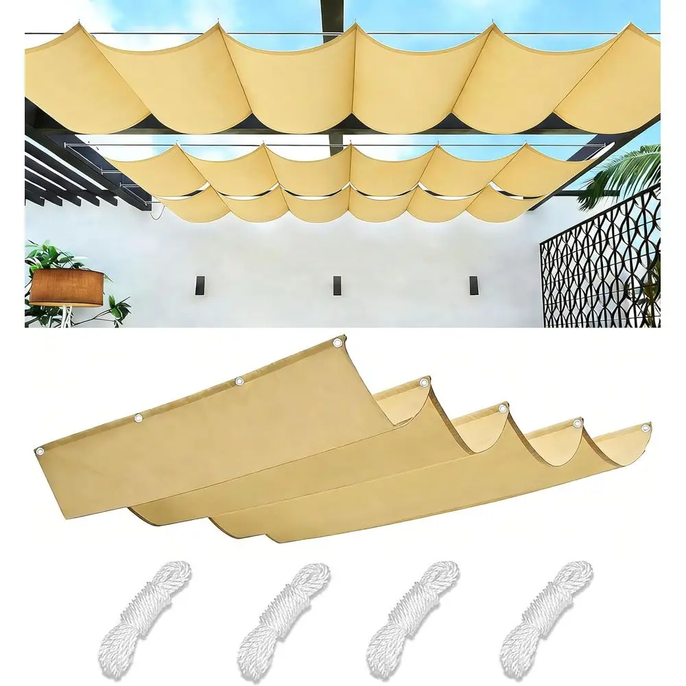 Retractable Waterproo Wave Awning Cover 20' x 20' with Eyelets Retractable Waterproo Shade Sail Replacement Pergola Awning or Ou
Retractable Waterproo Wave Awning Cover 20' x 20' with Eyelets Retractable Waterproo Shade Sail Replacement Pergola Awning or Ou