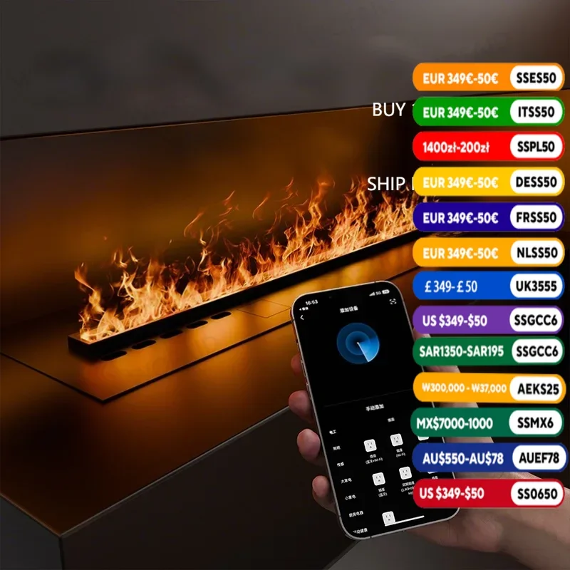 Smart Touch Control Decorative Mist Fireplace with Aroma Humidifier LED Flame Effect Electric Flame for Home Interior Fireplace
Smart Touch Control Decorative Mist Fireplace with Aroma Humidifier LED Flame Effect Electric Flame for Home Interior Fireplace